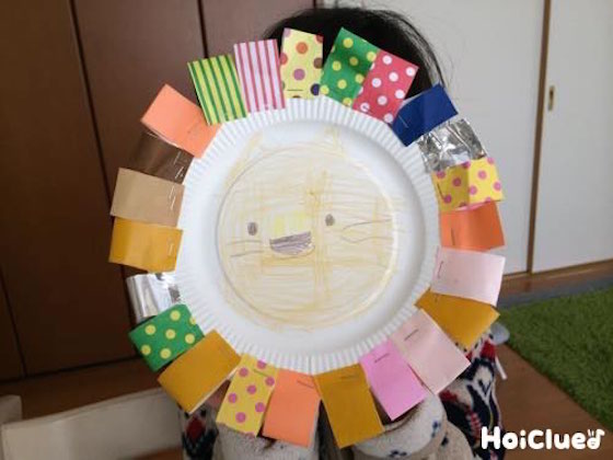ガオー!紙皿ライオン〜ごっこ遊びも楽しめそうな製作あそび〜