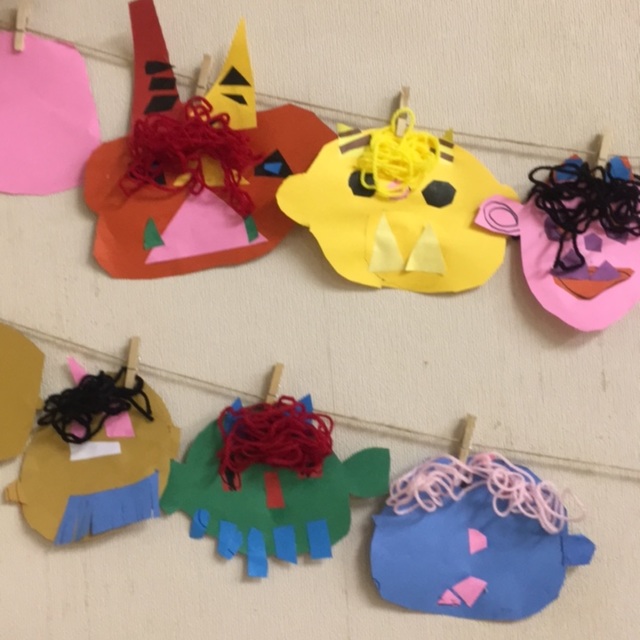 【みんなの投稿】4歳児 鬼面 【みんなの投稿】4歳児 鬼面