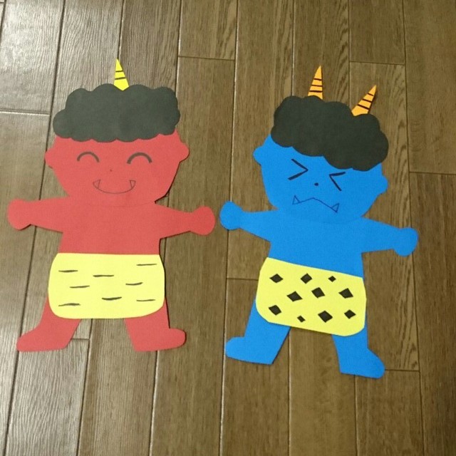 【みんなの投稿】★豆まき会に使用する鬼を作ってみた。 【みんなの投稿】★豆まき会に使用する鬼を作ってみた。