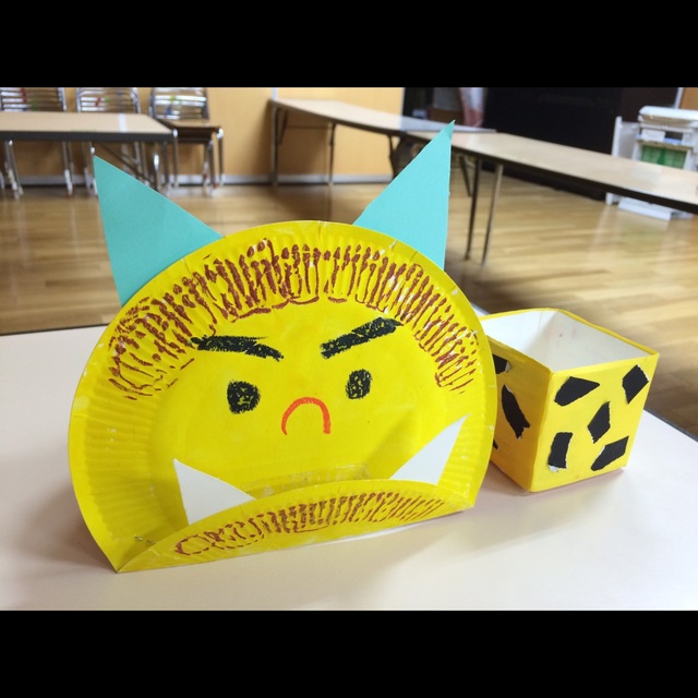 【みんなの投稿】【鬼のお面、豆の箱】 【みんなの投稿】【鬼のお面、豆の箱】