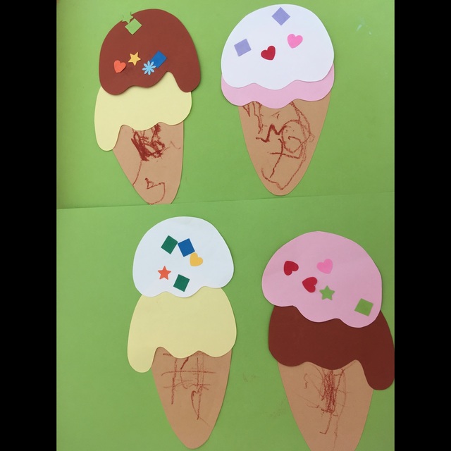 【みんなの投稿】7月絵画 アイスクリーム 【みんなの投稿】7月絵画 アイスクリーム