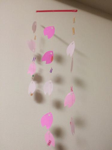 桜のモビール