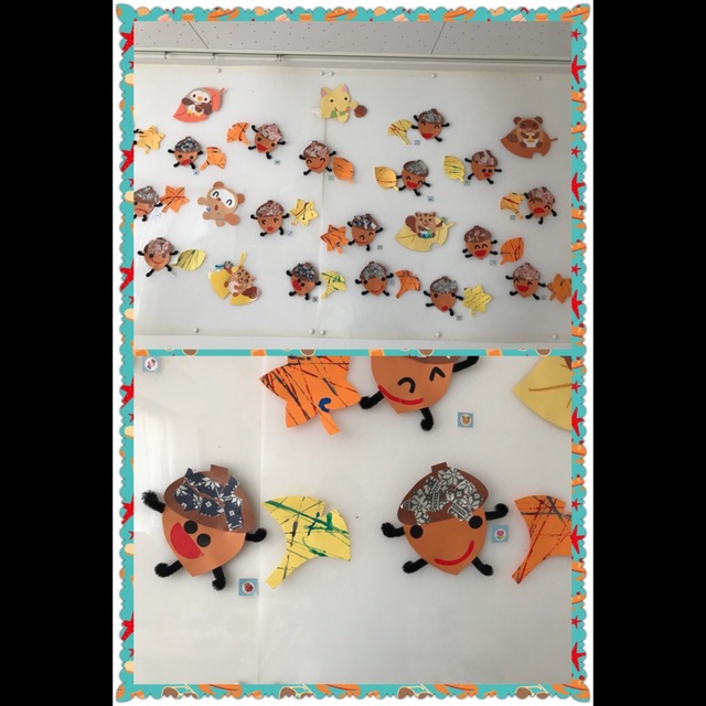 【みんなの投稿】2歳児☆11月壁面 【みんなの投稿】2歳児☆11月壁面