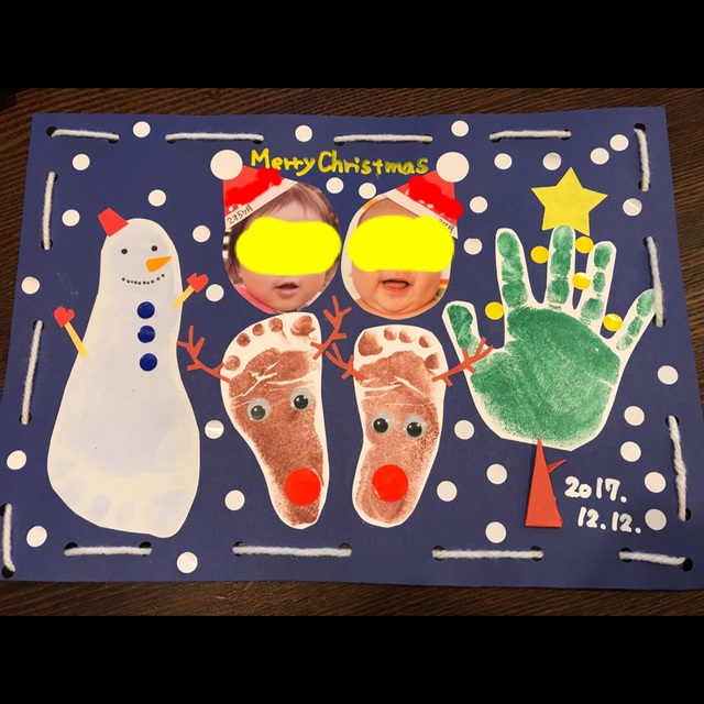 【みんなの投稿】【手形アート☆クリスマス】 【みんなの投稿】【手形アート☆クリスマス】