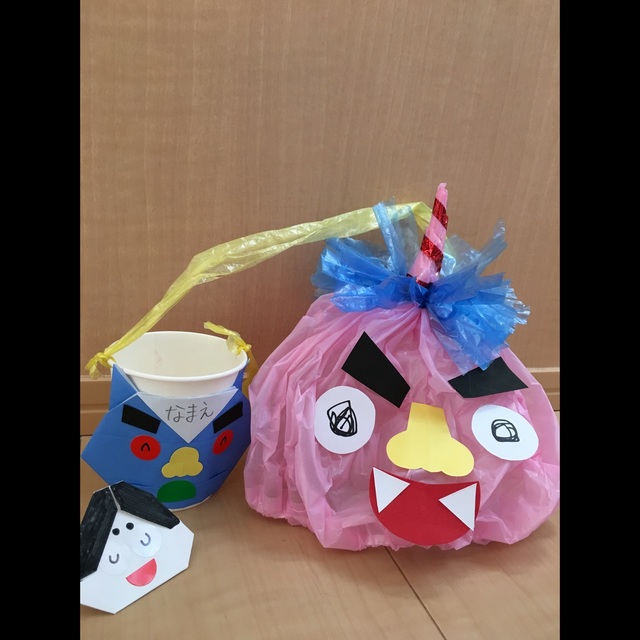 【みんなの投稿】☆節分☆鬼のお面&豆入れ 【みんなの投稿】☆節分☆鬼のお面&豆入れ