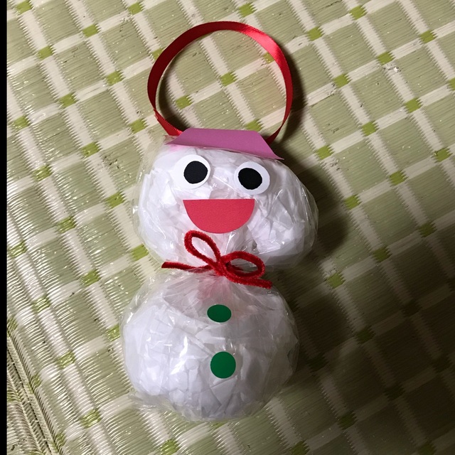 【みんなの投稿】雪だるまの壁掛け 【みんなの投稿】雪だるまの壁掛け