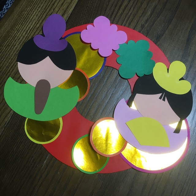 【みんなの投稿】ひな祭りリース作り 【みんなの投稿】ひな祭りリース作り