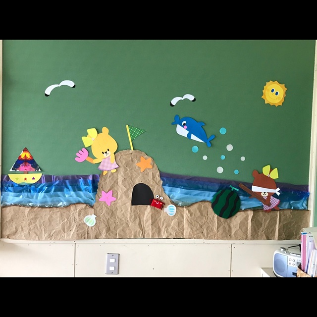 【みんなの投稿】夏の壁面 海水浴 【みんなの投稿】夏の壁面 海水浴