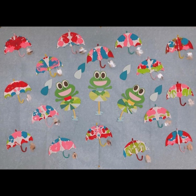 【みんなの投稿】6月 壁面製作 傘☂️ 【みんなの投稿】6月 壁面製作 傘☂️