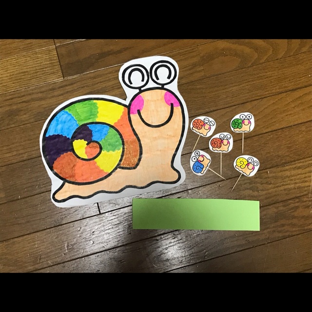 【みんなの投稿】【カタツムリ ペープサート】 【みんなの投稿】【カタツムリ ペープサート】