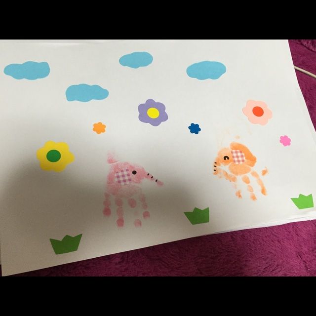 【みんなの投稿】「手形」0.1歳ゾウ 【みんなの投稿】「手形」0.1歳ゾウ