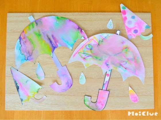 にじいろ傘~雨を使ってつくる、にじみ絵の傘~ にじいろ傘~雨を使ってつくる、にじみ絵の傘~