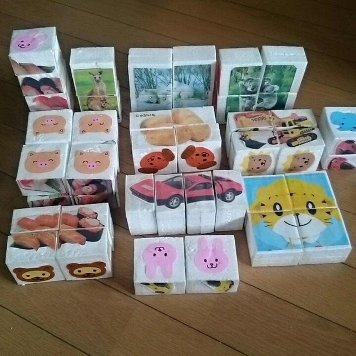 【みんなの投稿】発泡スチロールのパズル積み木 【みんなの投稿】発泡スチロールのパズル積み木