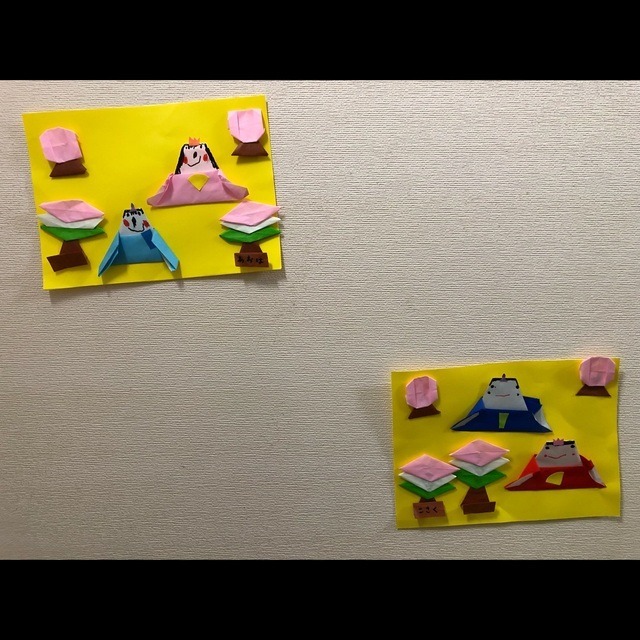 【みんなの投稿】4歳児 折り紙(お雛様)🎎 【みんなの投稿】4歳児 折り紙(お雛様)🎎