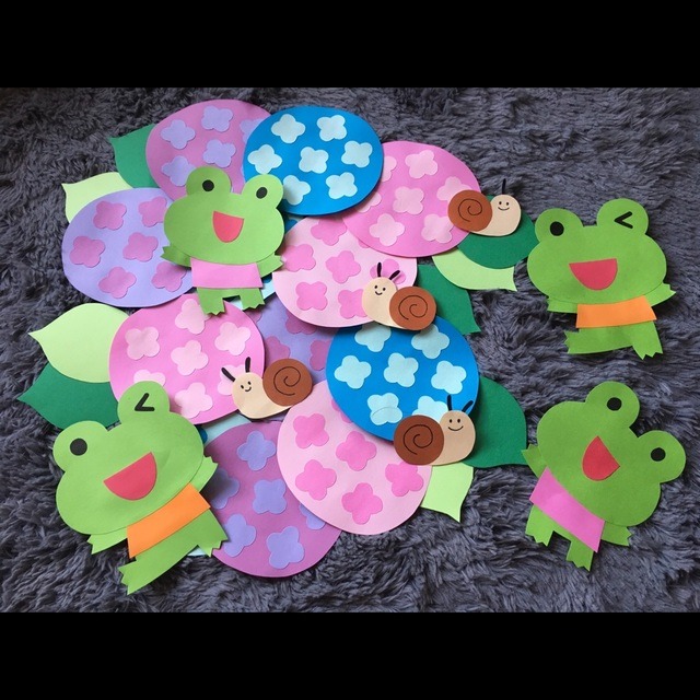 【みんなの投稿】6月壁画 3歳児 【みんなの投稿】6月壁画 3歳児