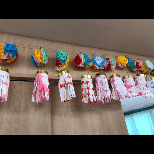 【みんなの投稿】5歳七夕飾りくす玉 【みんなの投稿】5歳七夕飾りくす玉