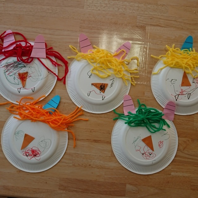 【みんなの投稿】*鬼面作り(1歳児)* 【みんなの投稿】*鬼面作り(1歳児)*
