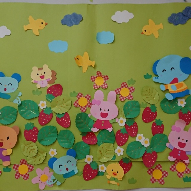 【みんなの投稿】春の壁面飾りです🍀😌 【みんなの投稿】春の壁面飾りです🍀😌