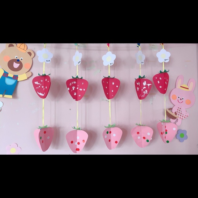 【みんなの投稿】5月製作 いちご 【みんなの投稿】5月製作 いちご