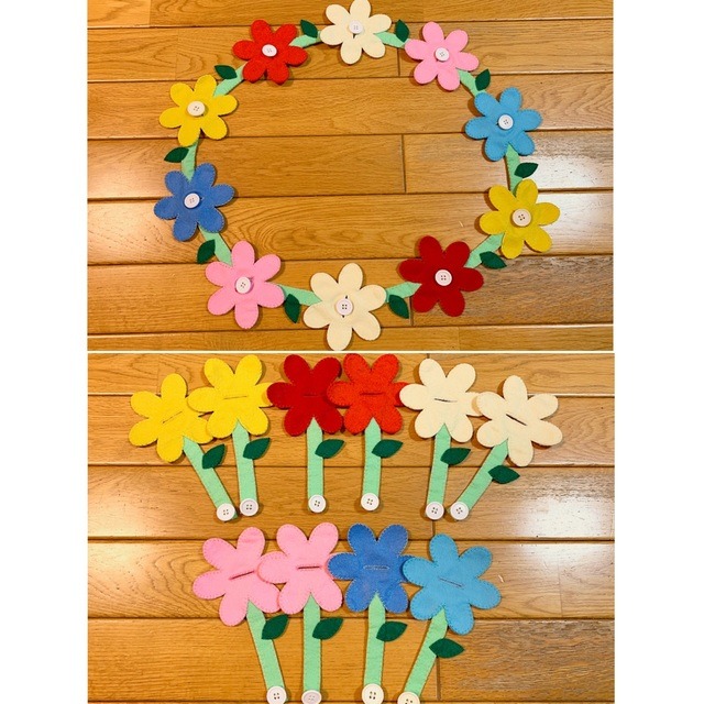 【みんなの投稿】お花のボタンかけ✂︎ 【みんなの投稿】お花のボタンかけ✂︎