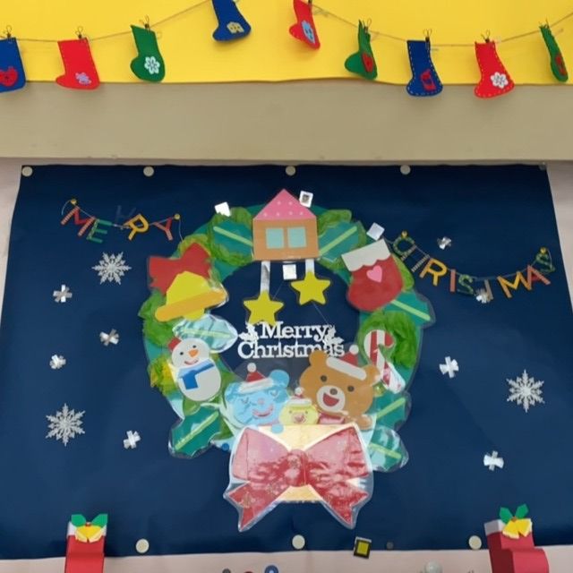 【みんなの投稿】クリスマスリースの壁面 【みんなの投稿】クリスマスリースの壁面