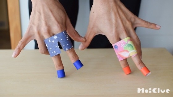 トコトコ・ピョンピョン!?指のファッションショー!〜素材/折り紙〜 トコトコ・ピョンピョン!?指のファッションショー!〜素材/折り紙〜