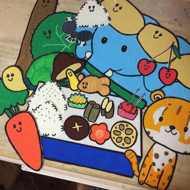 【みんなの投稿】パネルシアター おべんとうばこのうた