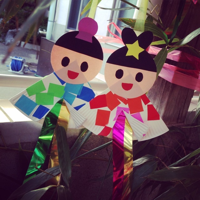 【みんなの投稿】七夕飾り 織姫と彦星