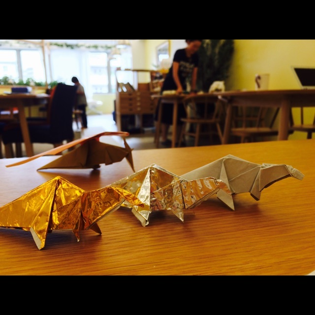 【みんなの投稿】てづくり恐竜。7歳児作。