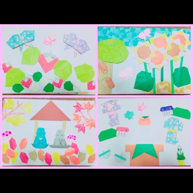 【みんなの投稿】【折り紙を使って、四季を表現する】
