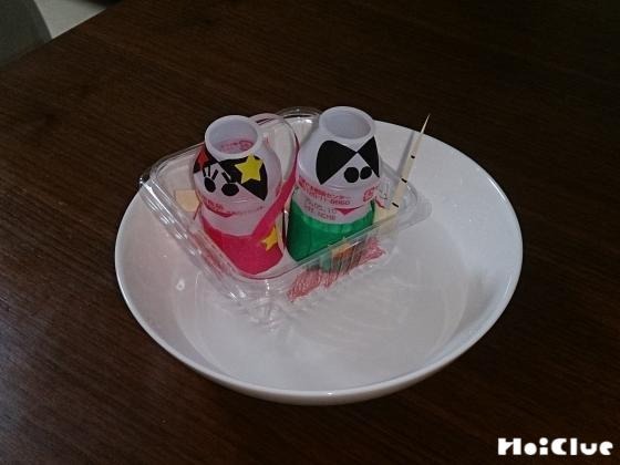 水に浮かぶおりひめ☆ひこぼし〜廃材を使って楽しむ七夕製作遊び〜