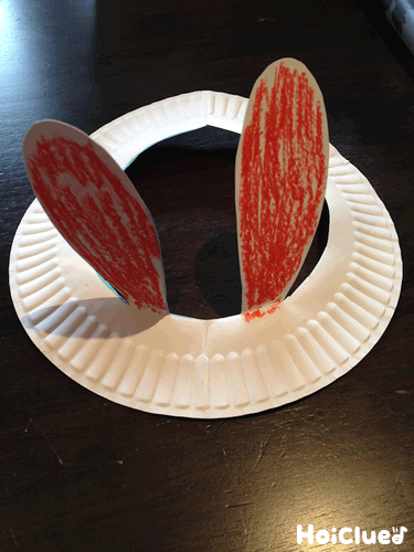 紙皿deうさぎ帽子〜紙皿1枚で楽しめる製作遊び〜