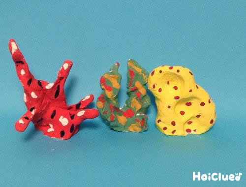 手作りカラフルサンゴ〜夏に楽しめそうな製作遊び〜