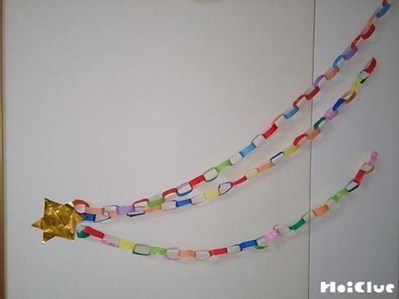 流れ星輪飾り〜おなじみの輪飾りを簡単アレンジ！手作り七夕飾り〜