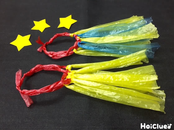 しゃらしゃら吹き流し〜スズランテープだけでできる手作り七夕飾り〜