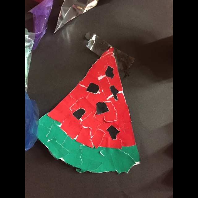 【みんなの投稿】スイカのちぎり絵