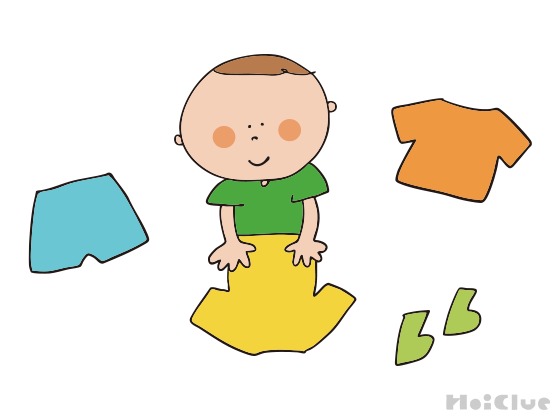 ようふくやさんごっこ〜遊びと片付けが合体したような遊び〜