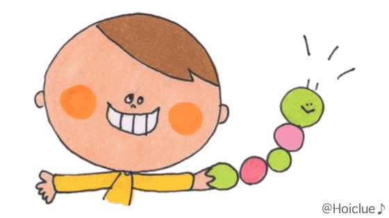 手作りあおむしくん〜身近なもので楽しめるあそび〜