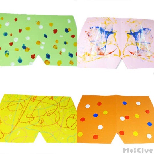 いろんな模様の鬼のパンツ～数種類の技法を使ったおしゃれなパンツ4パターン～