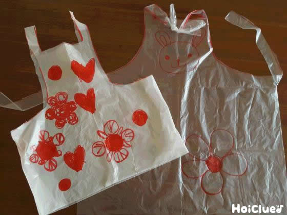 ポリ袋の手作りエプロン〜たった1つの材料でできる本格的な製作遊び〜