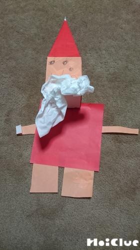 牛乳パックのサンタクロース〜手作り立体人形〜