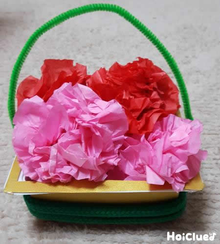 カーネーションのブーケ〜プレゼントにも嬉しい製作あそび〜