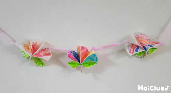 紙皿1枚で作るお花のガーランド〜ぱっと花咲く手作り飾り〜