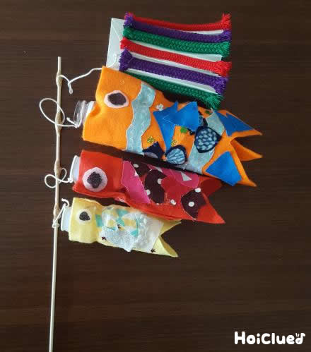 自分だけのカラフルこいのぼり〜はぎれと廃材で楽しむ製作遊び〜