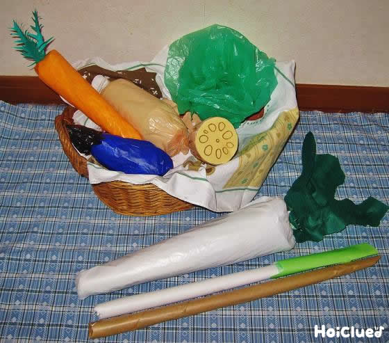 本物みたいなそっくり野菜〜ごっこ遊びにぴったりの製作遊び〜
