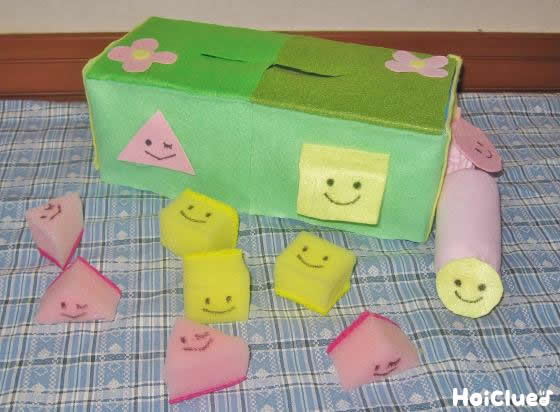 スポンジ落とし〜指先を使って楽しめる手作りおもちゃ〜