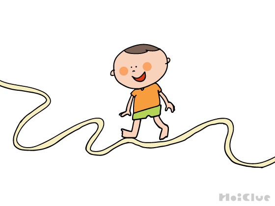 くねくね線路～園庭や公園で楽しめるわくわく遊び～