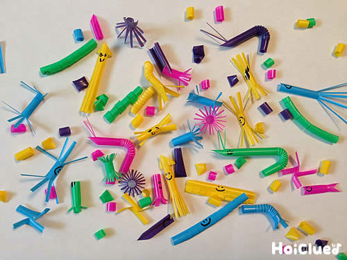 ストロー魚つり〜おもしろ手作りおもちゃ遊び〜