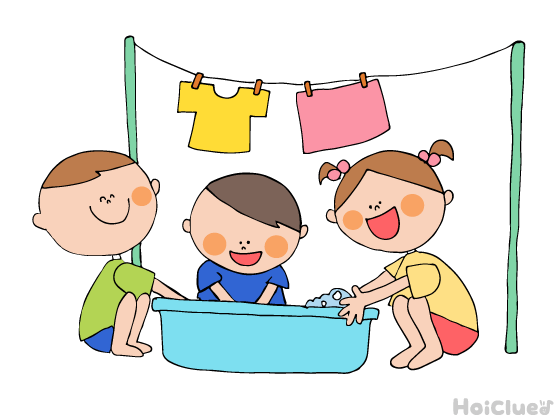 洗濯ごっこ～水遊びしながらお手伝い？発見いろいろ水遊び～