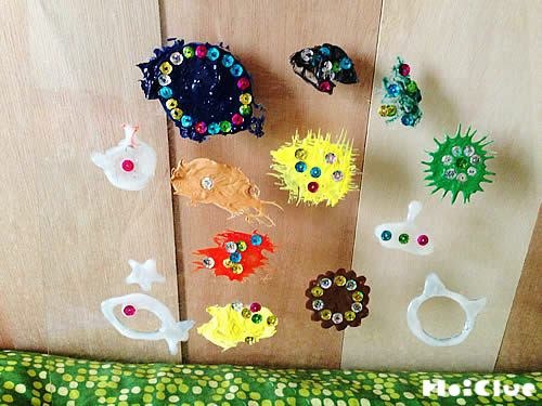 手作り窓飾り〜発見いろいろ製作あそび〜